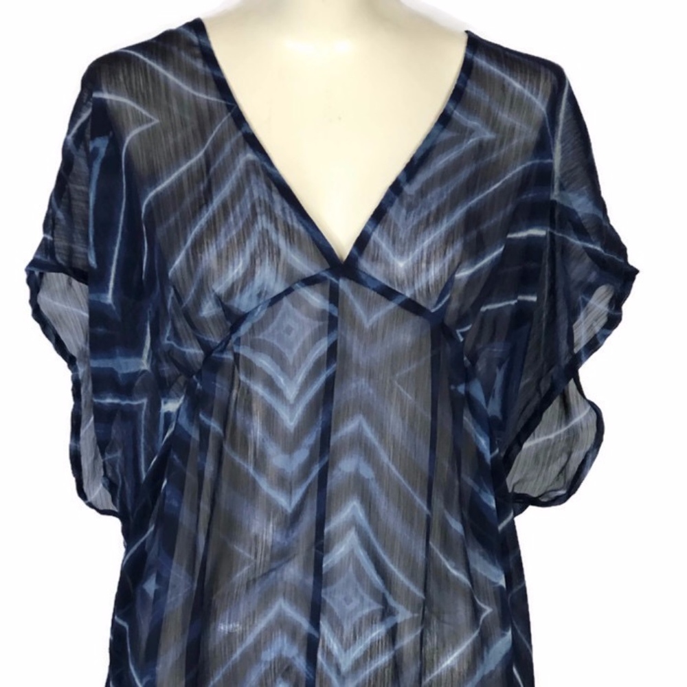 Old Navy Sheer Blue Swim Suit Cover